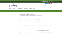 Desktop Screenshot of greenberg-insurance.com