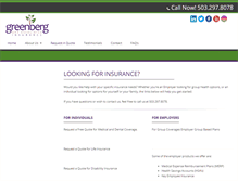 Tablet Screenshot of greenberg-insurance.com